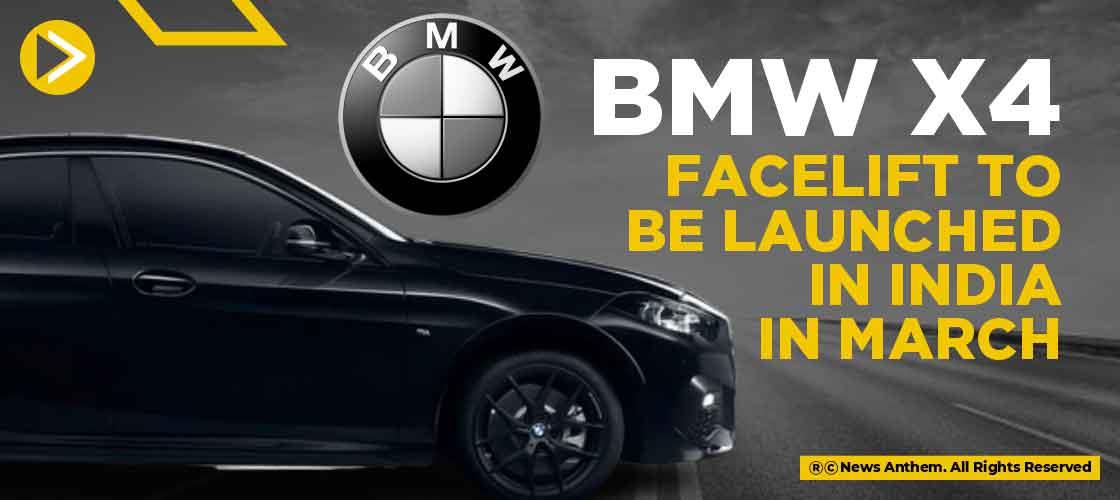 BMW X4 Facelift to be launched in India in March