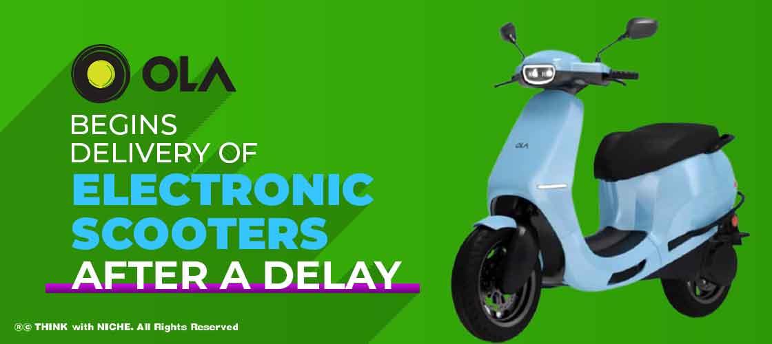 Ola Begins Delivery of Electronic Scooters After a delay