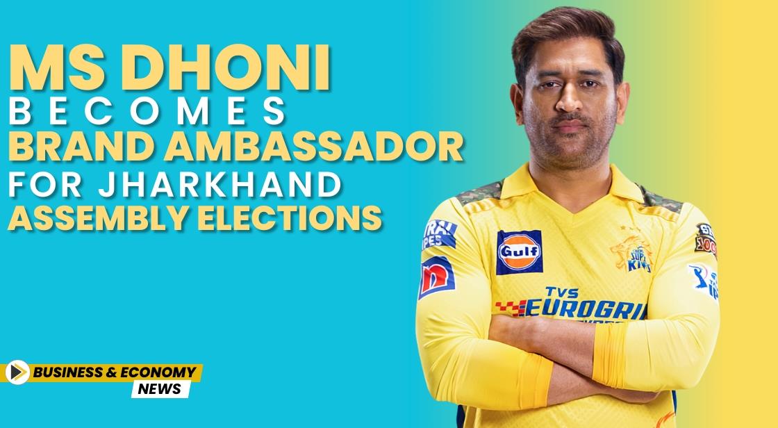 MS Dhoni Becomes Brand Ambassador for Jharkhand Assembly Elections